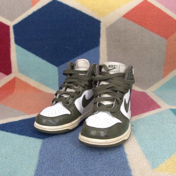 Nike Dunk High GS Cargo Khaki 13C - Picture 2 of 8